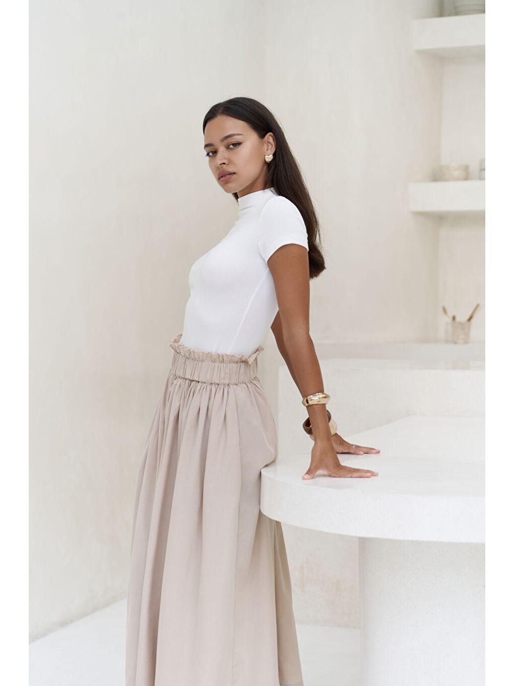 Anvers Boğazlı Ekru Crop-2