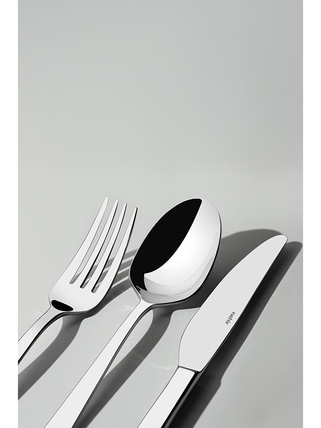 Gri Deniz Sade 12 Kişilik 89 Parça Kutulu Çatal Kaşık Bıçak Takımı-1