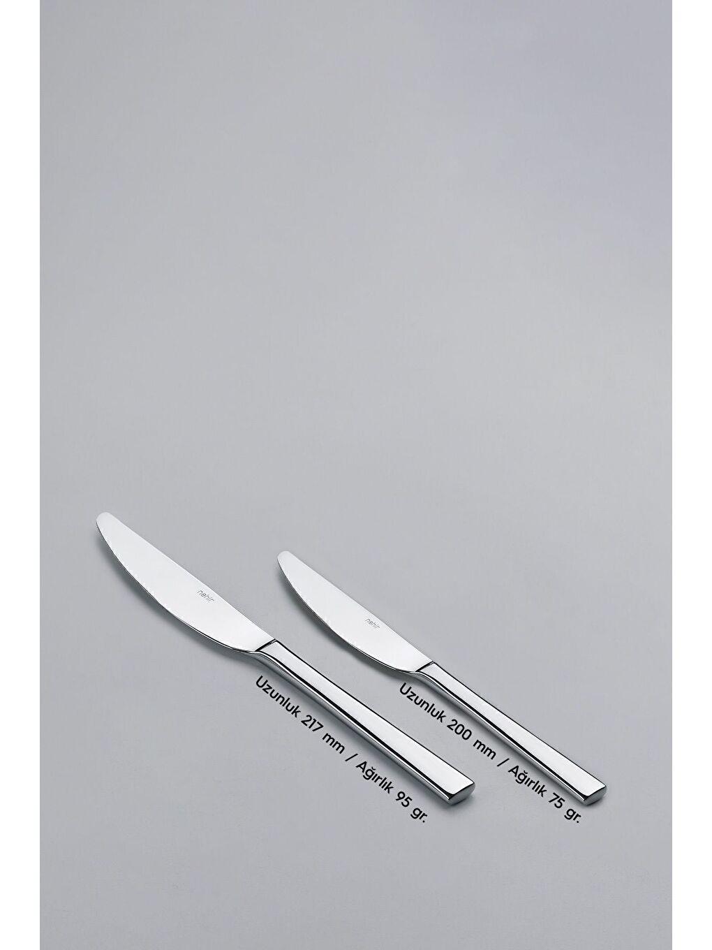 Gri Deniz Sade 12 Kişilik 89 Parça Kutulu Çatal Kaşık Bıçak Takımı-7