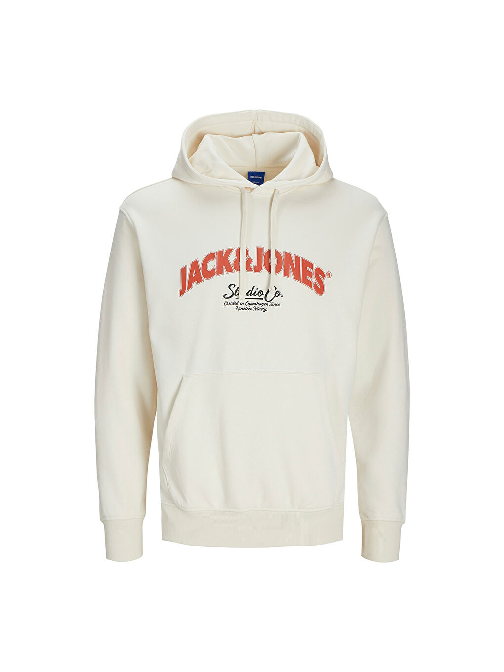 Jack & Jones Ekru Hood Bronx Arch Big Erkek Ekru Kapüşonlu Sweatshirt