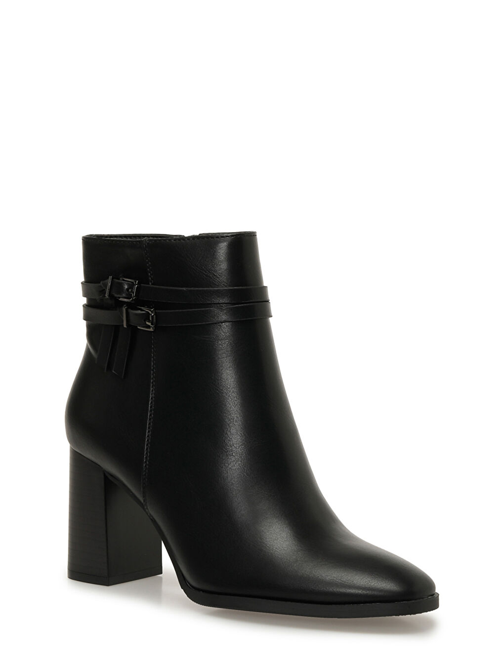 25K-8111 5PR Siyah Kadın Topuklu Bot-1