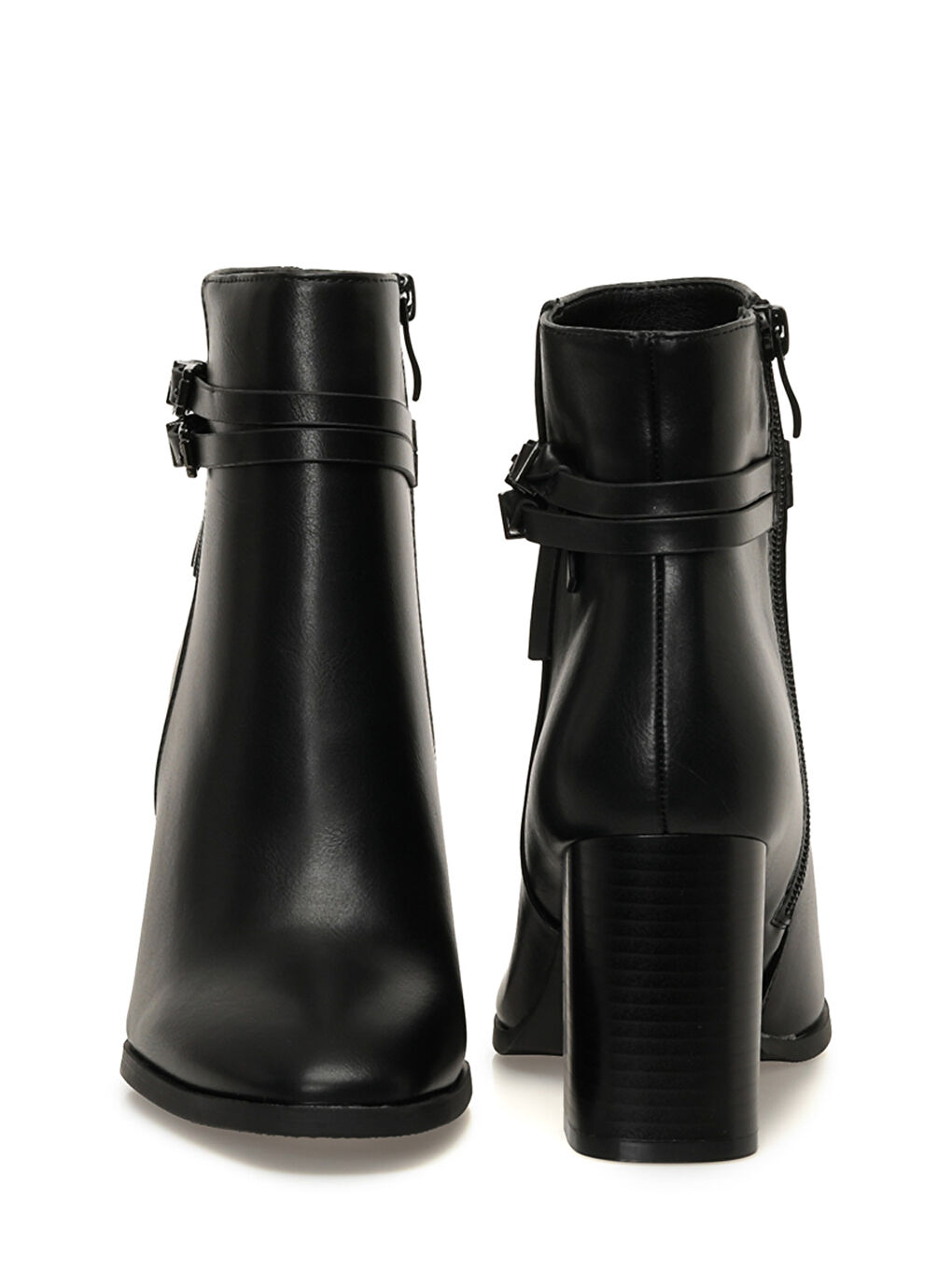 25K-8111 5PR Siyah Kadın Topuklu Bot-4