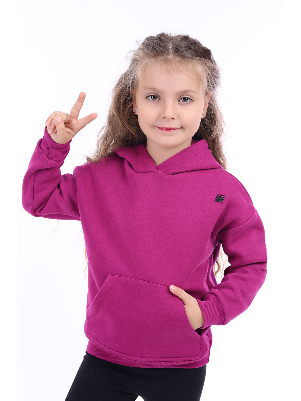 Mürdüm Kız Çocuk Sweatshirt