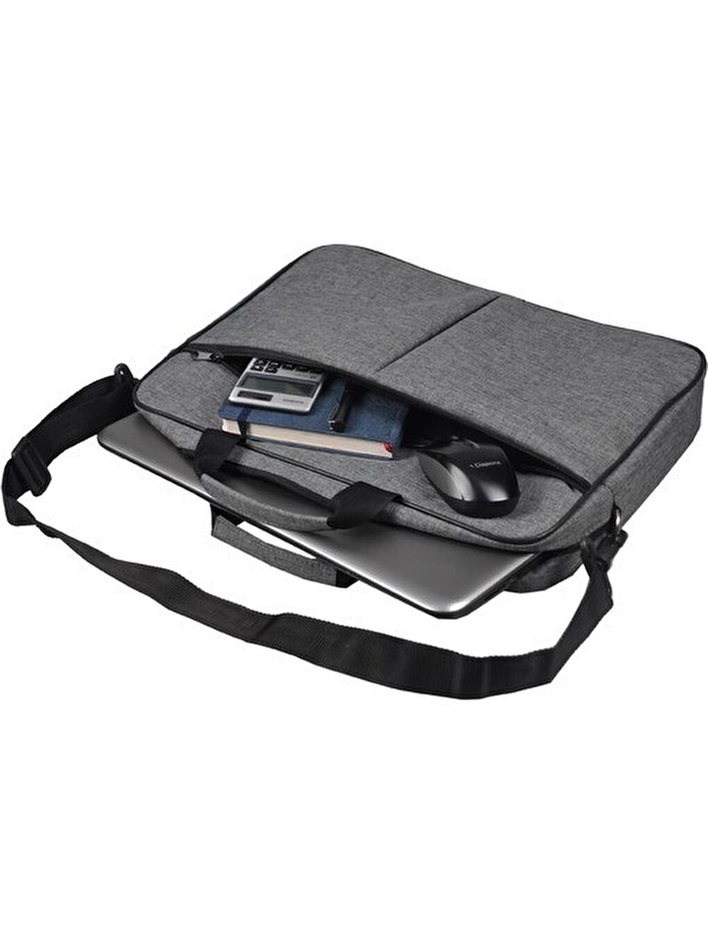 Gri BND304 Notebook Çantası + Kablosuz Mouse (Hediye)-3