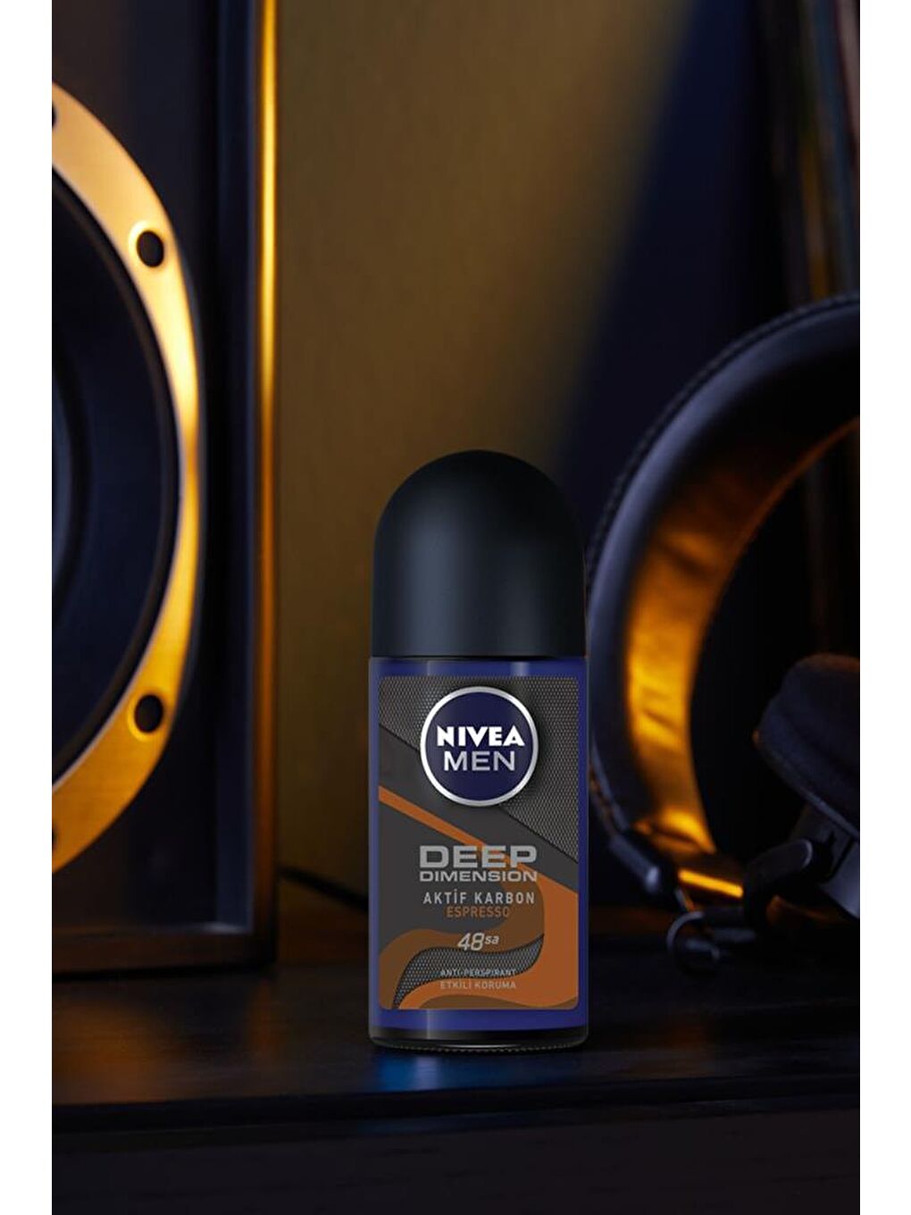 NIVEA Şeffaf Men Erkek Roll On Deodorant Deep Dimension Espresso, 48 Saat Anti-Perspirant Koruma, 50 ml - 5