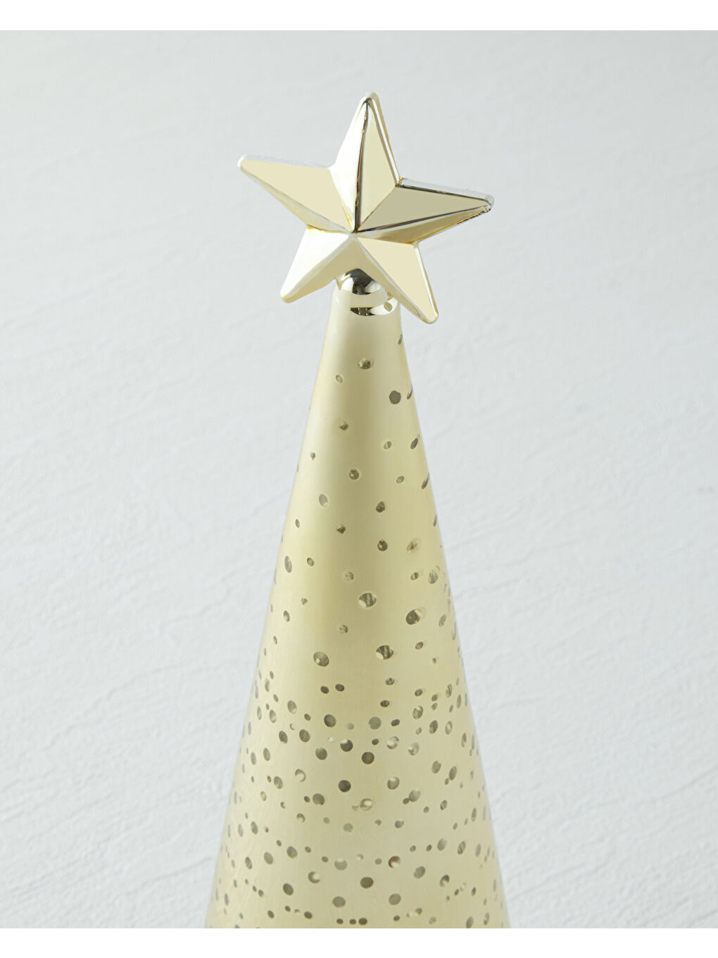 Sarı Casilias Yılbaşı Ağaç Süsü 8x8x21,5 Gold-2