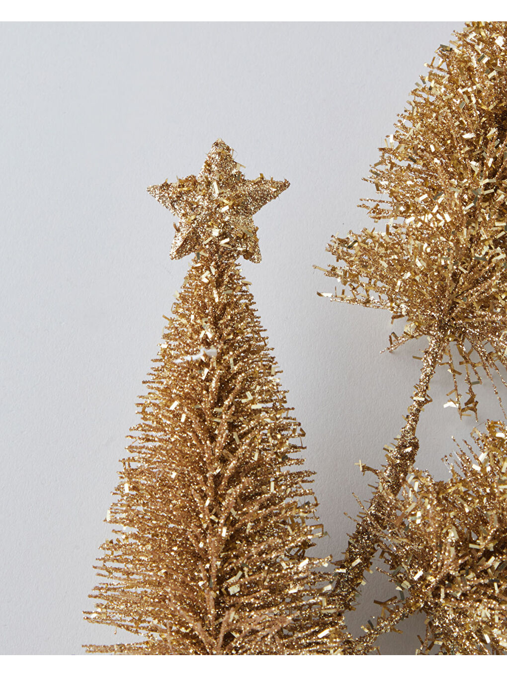 Sarı Pine Needle Tek Dal Yapay Çiçek 61 cm Gold-1