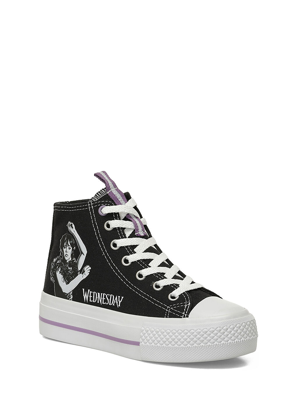 WENDE.F6FX Siyah Kız Çocuk High Sneaker-1