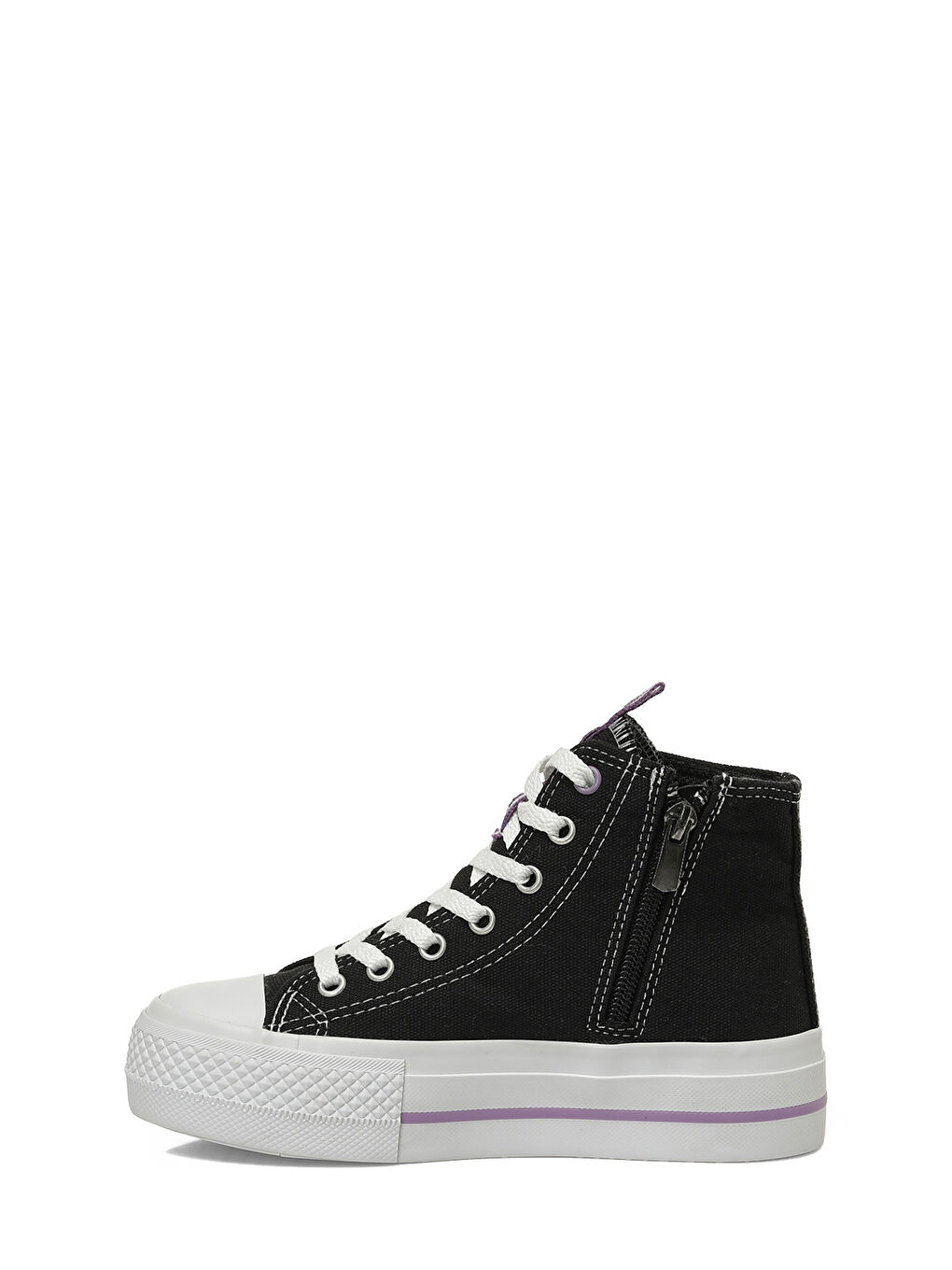 WENDE.F6FX Siyah Kız Çocuk High Sneaker-2