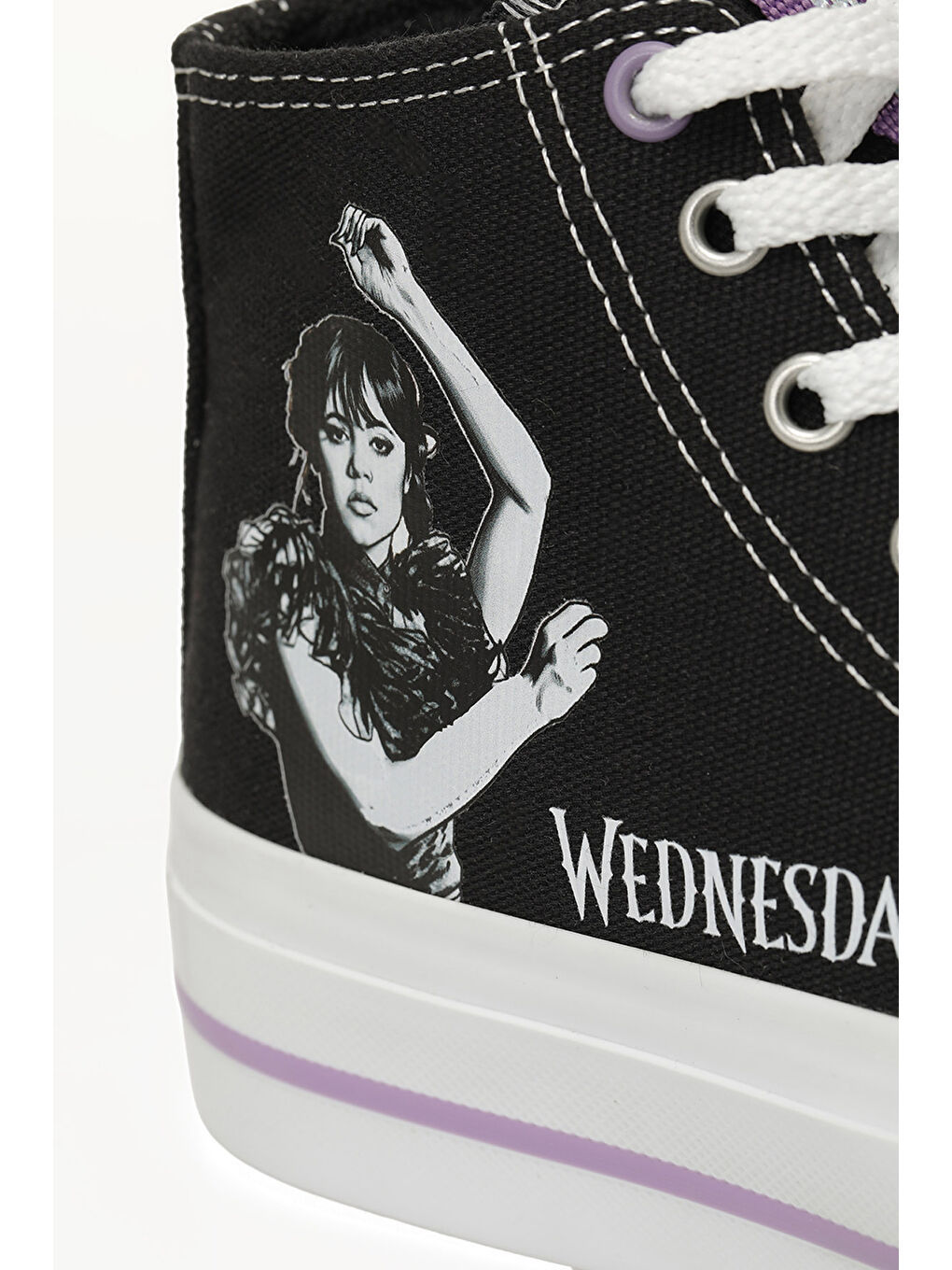 WENDE.F6FX Siyah Kız Çocuk High Sneaker-6