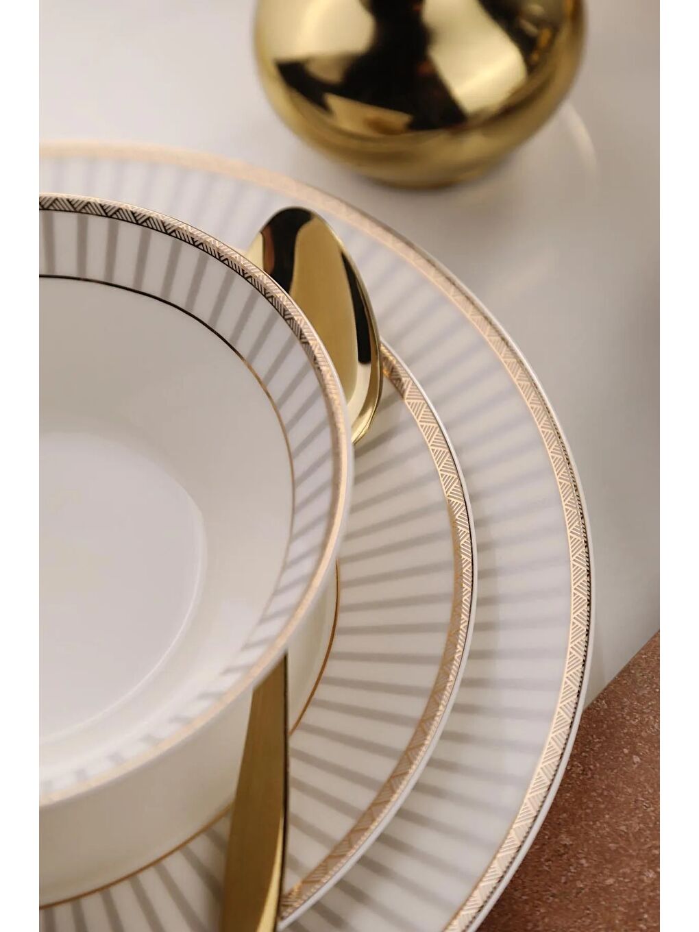 Beyaz Bone Kalipso Yemek Takımı 27 Parça 6 Kişilik-1