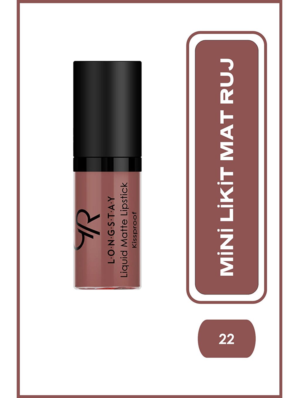 Likit Mini Mat Ruj - Longstay Liquid Matte Lipstick No: 22