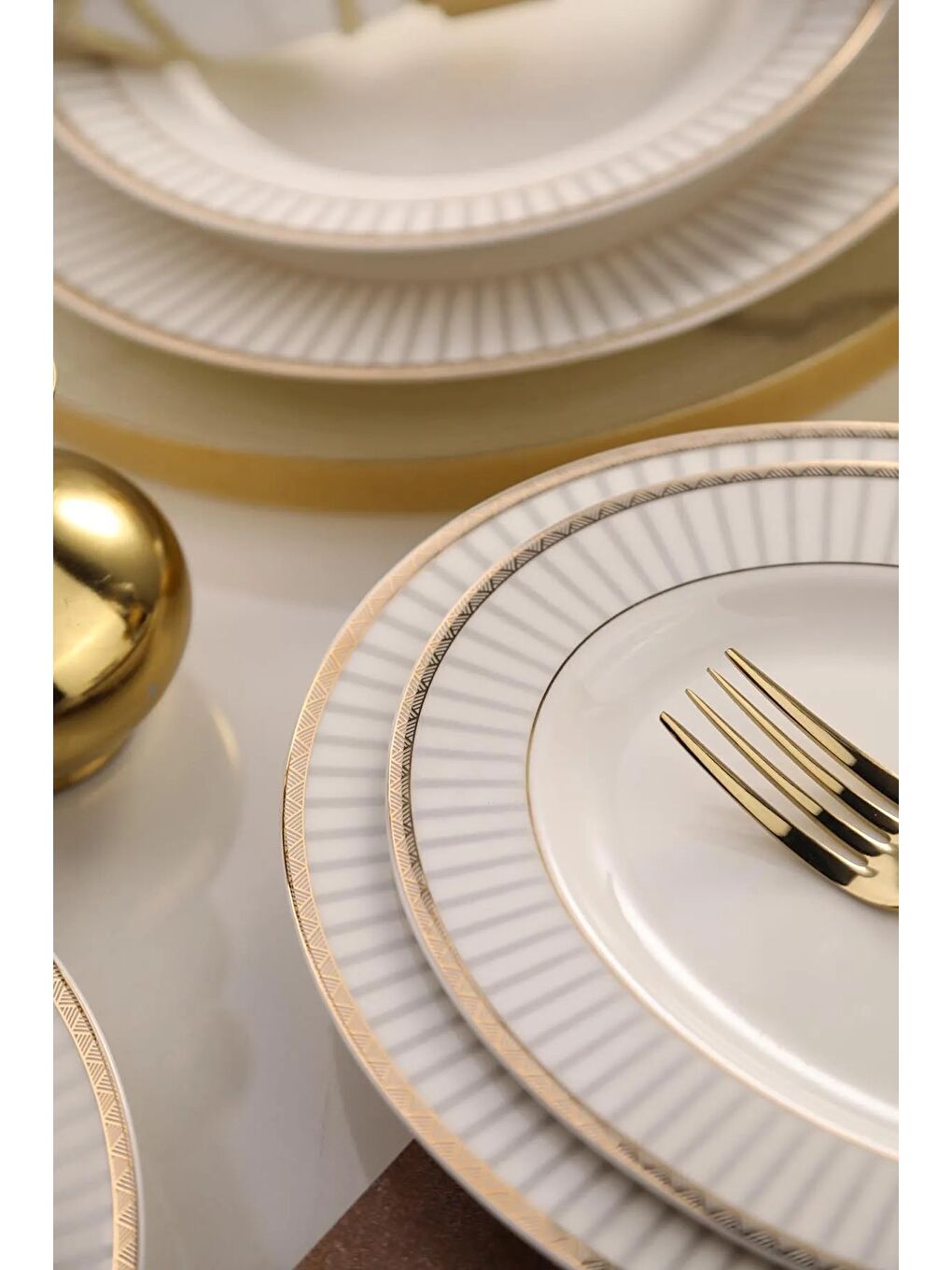 Beyaz Bone Kalipso Yemek Takımı 27 Parça 6 Kişilik-2