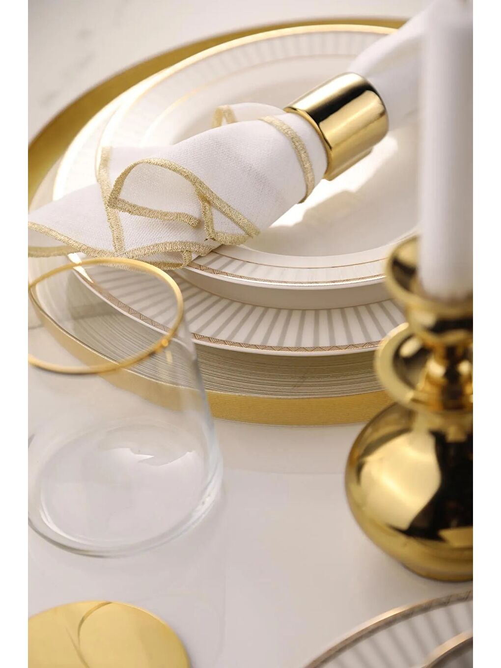 Beyaz Bone Kalipso Yemek Takımı 27 Parça 6 Kişilik-3