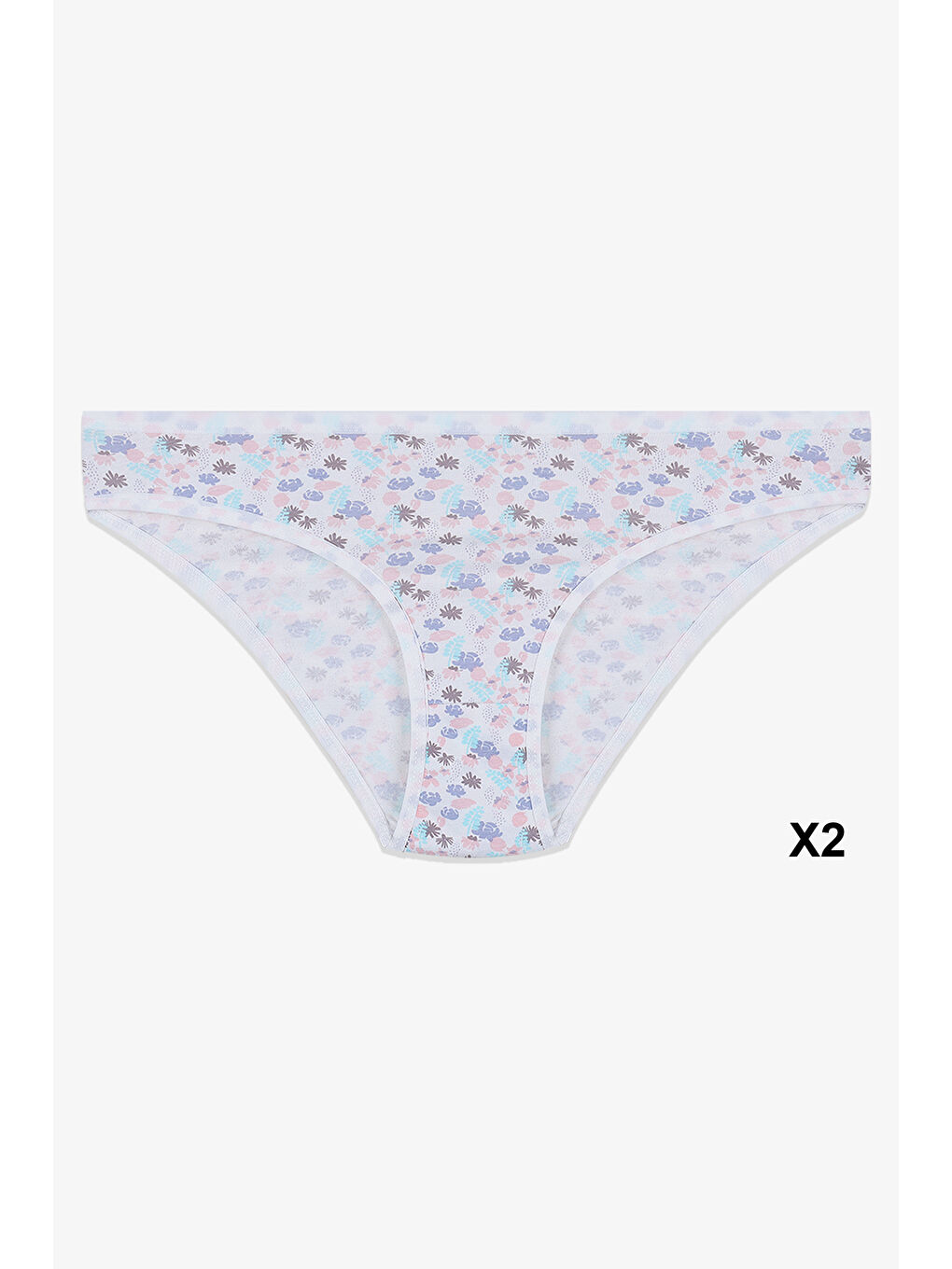 Mercan Kadın 12'li Pamuklu Desenli Külot-6