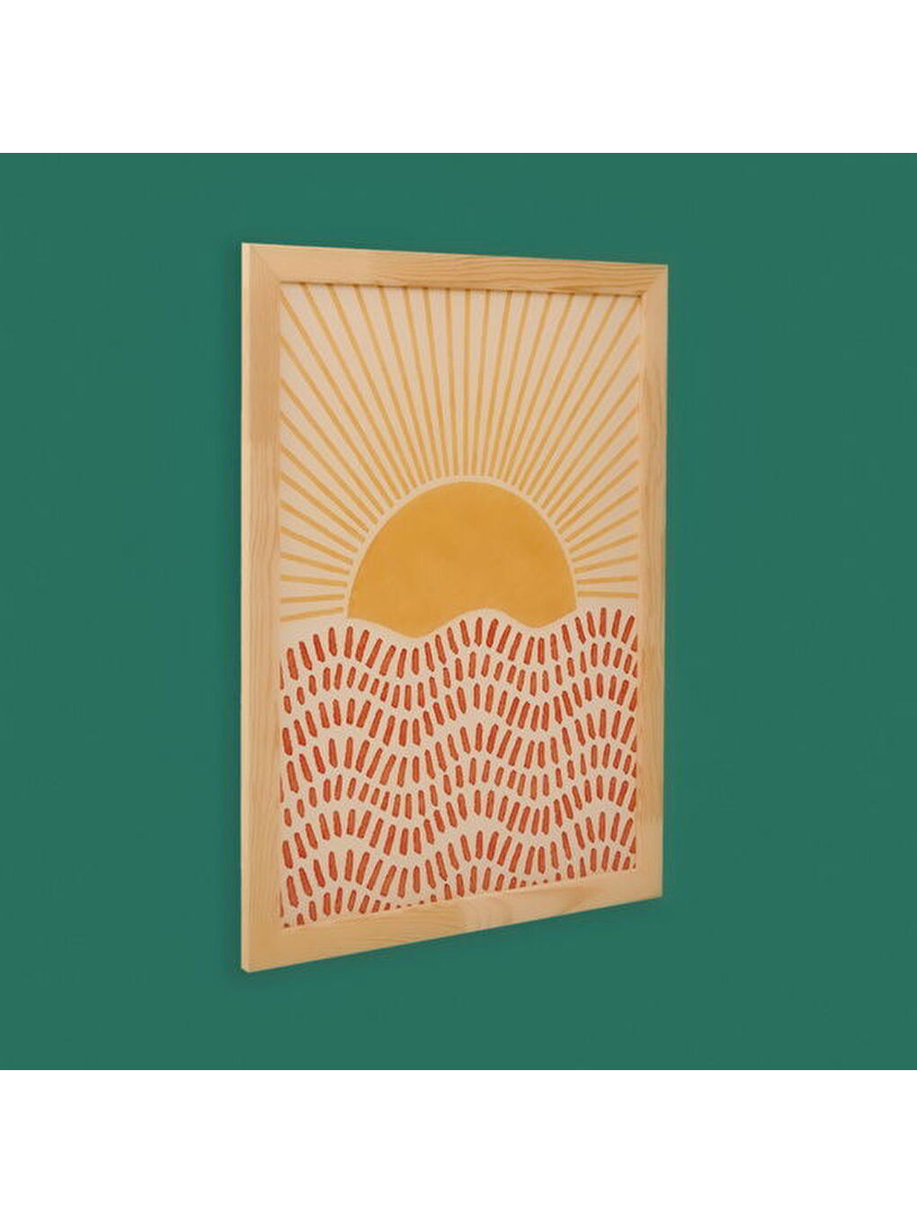 Deco Sun Madness Çerçeveli Tablo - Bej - 50x70 cm-4