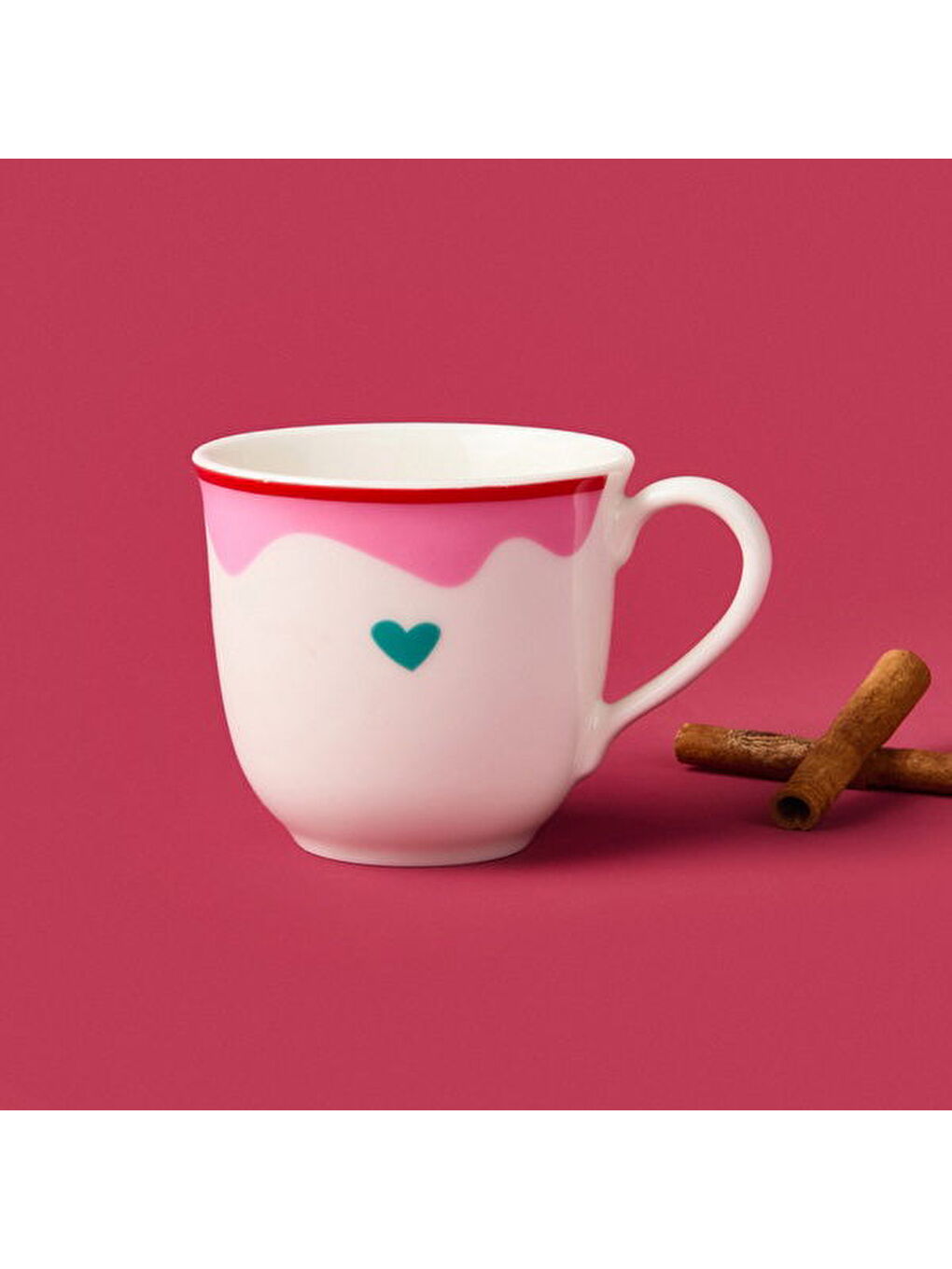 Kitchen Granny Kupa - Pembe / Kırmızı - 290 ml-1