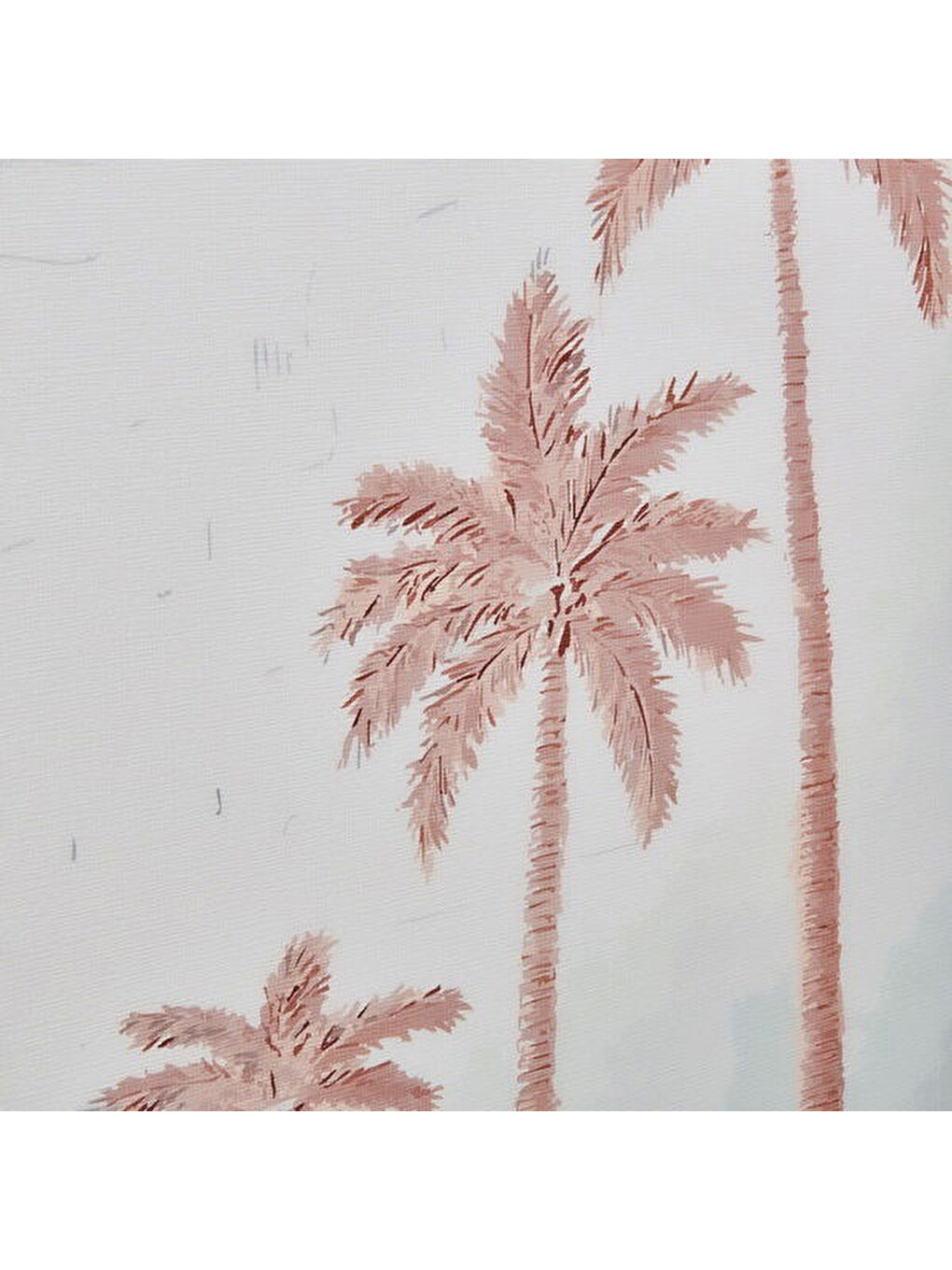 Deco Palm Breeze Kanvas Tablo - Bej - 50x70 cm-4