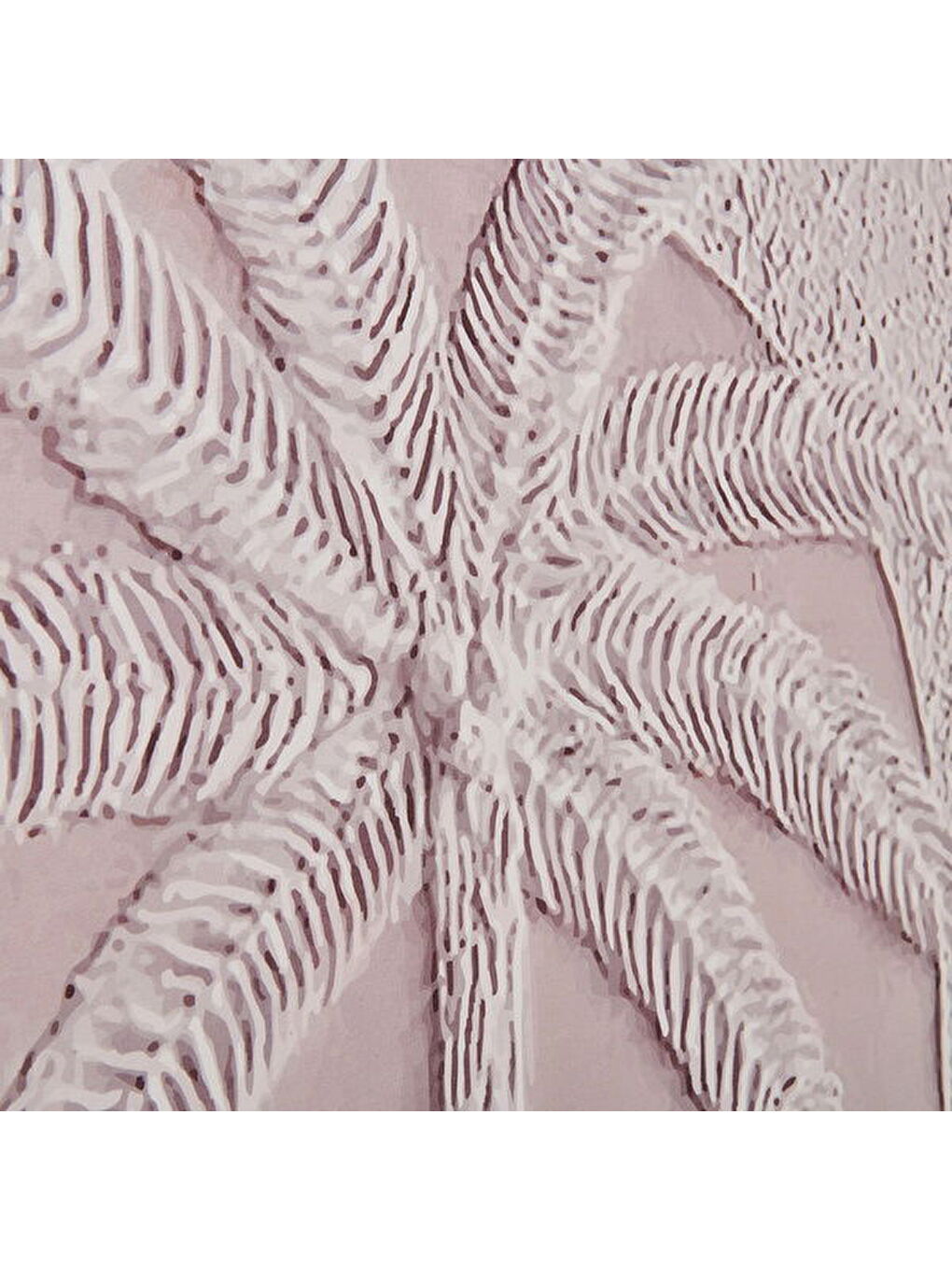 Ekru Deco Palm Breeze Kanvas Tablo - Krem - 90x60 cm-5