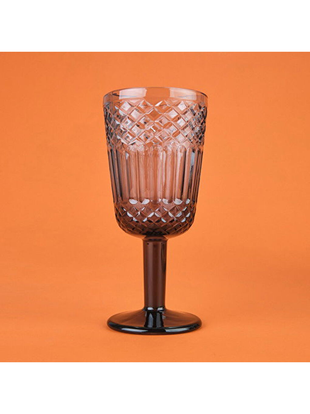 Karışık Vega 4'lü Ayaklı Bardak - Füme - 280 ml-2