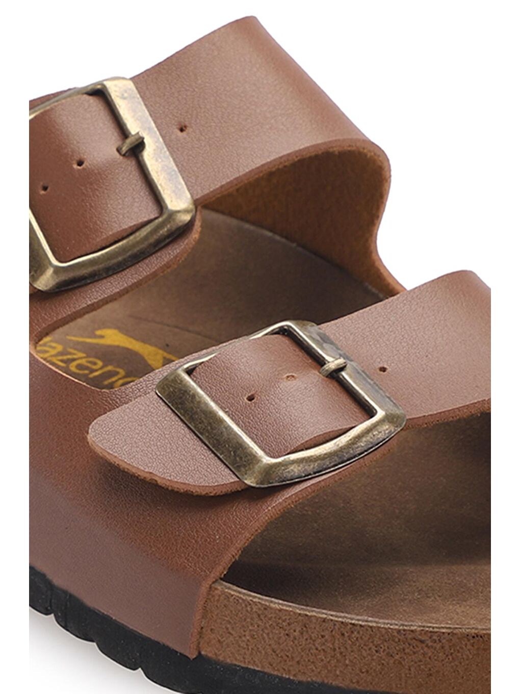 Kahverengi LENS Kadın Terlik Taba-3