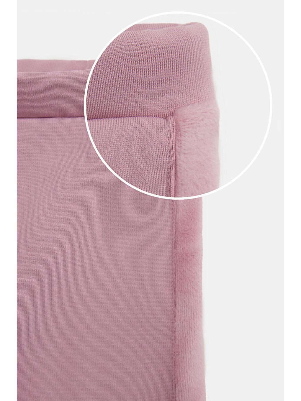 Pembe Gül Kurusu Kız Çocuk İçi Pelüş Yan Panel Tüylü Extra Kalın Kışlık Tayt-2