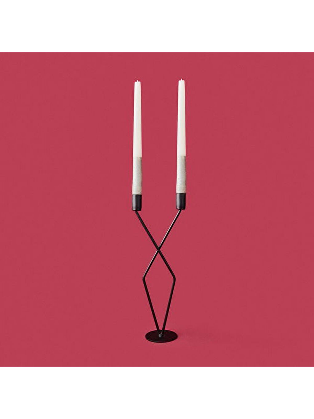 Sarı Deco Alessa Şamdan - Gold - 32 cm-2