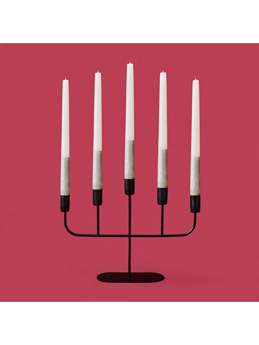 Deco Lucetta Şamdan - Siyah - 23 cm-2