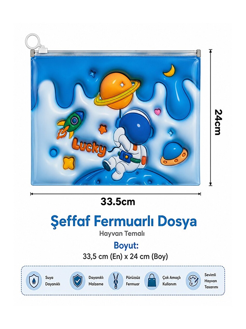 Fermuarlı Dosya Erkek Figürlü A4 6 Adet Fixpoint 2380 Plastik Desenli Fermuarlı Zarf Dosya Ödev Evra-1