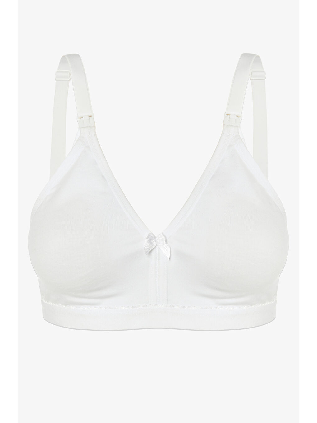 Ekru Kadın Pamuklu Emzirme Sütyeni
