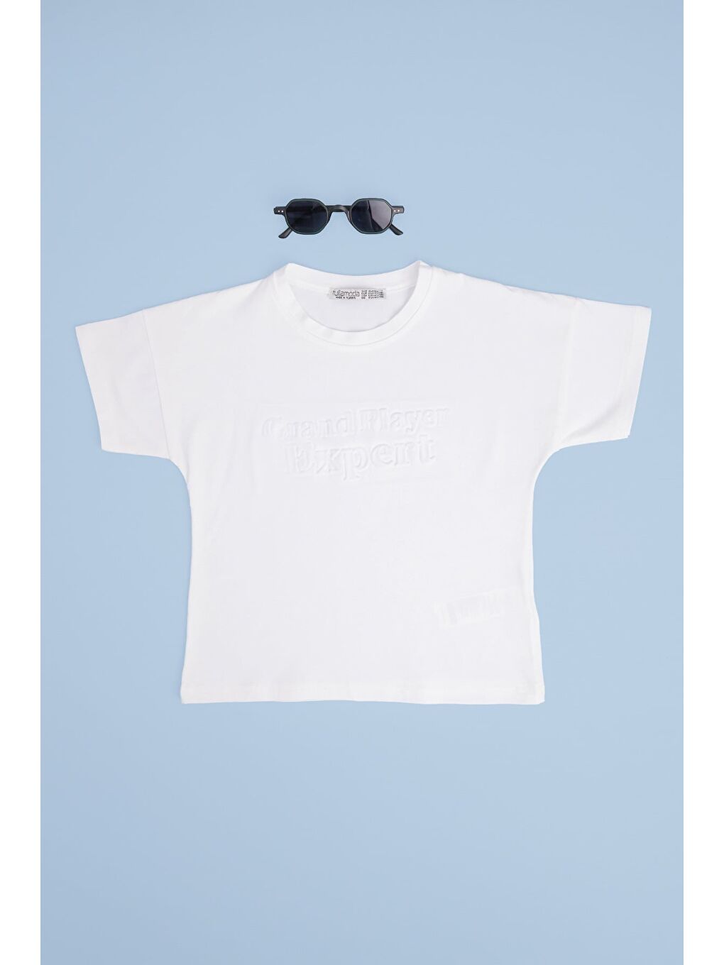 Ekru Grand Player Expert Kabartmalı Erkek Çocuk Tişört