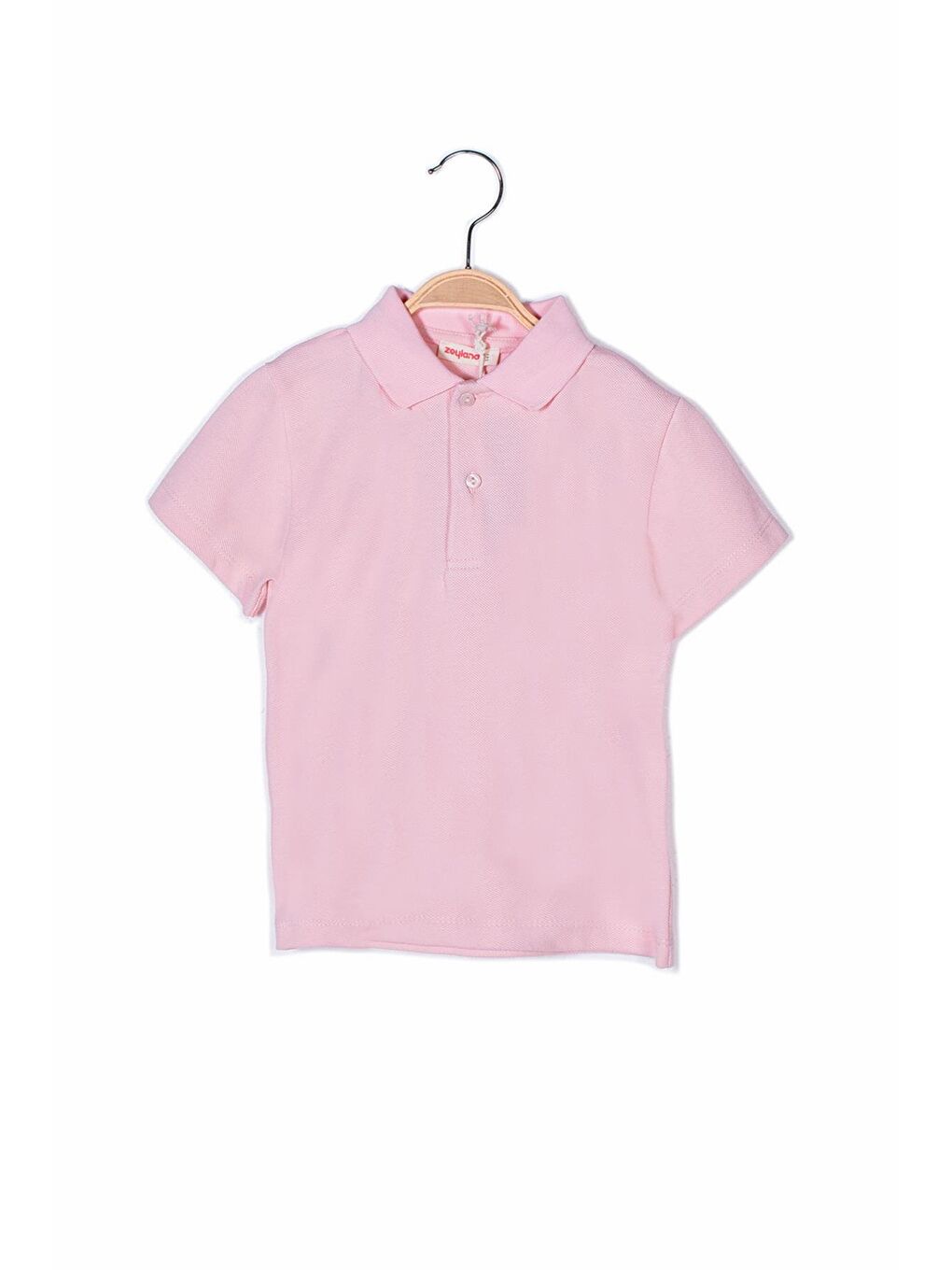 ZEYLAND Pembe Unisex Çocuk Polo Yaka Kısa Kol T-shirt - 1