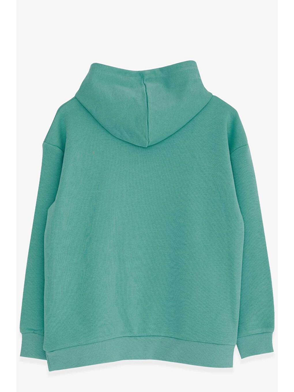 Turkuaz Erkek Çocuk Sweatshirt Nakışlı Yazı Baskılı Mint Yeşili (8 Yaş)-1