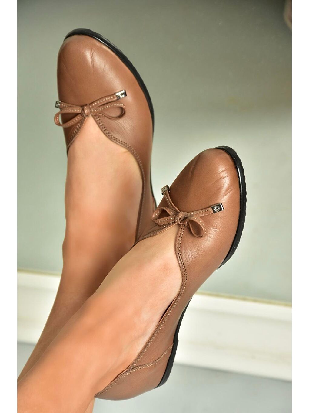 Bej U6160414 Vizon Kadın Ayakkabı-4