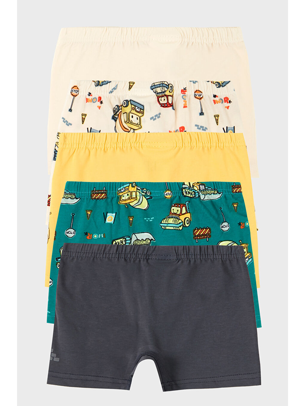 Karışık Desenli Streç Pamuklu 5 li Paket Boxer 6651012KEPCE-1