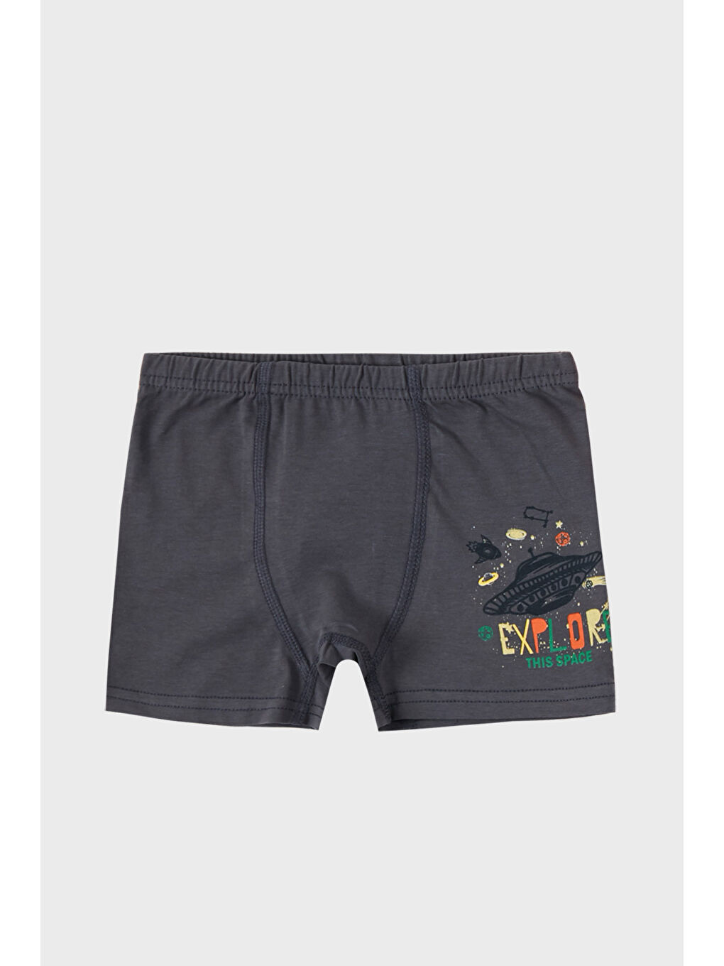 Karışık Desenli Streç Pamuklu 5 li Paket Boxer 6651013SPACE-2