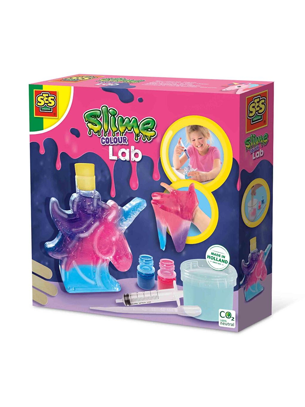 SES Creative Renksiz Slime Lab - Renkler - Unicorn