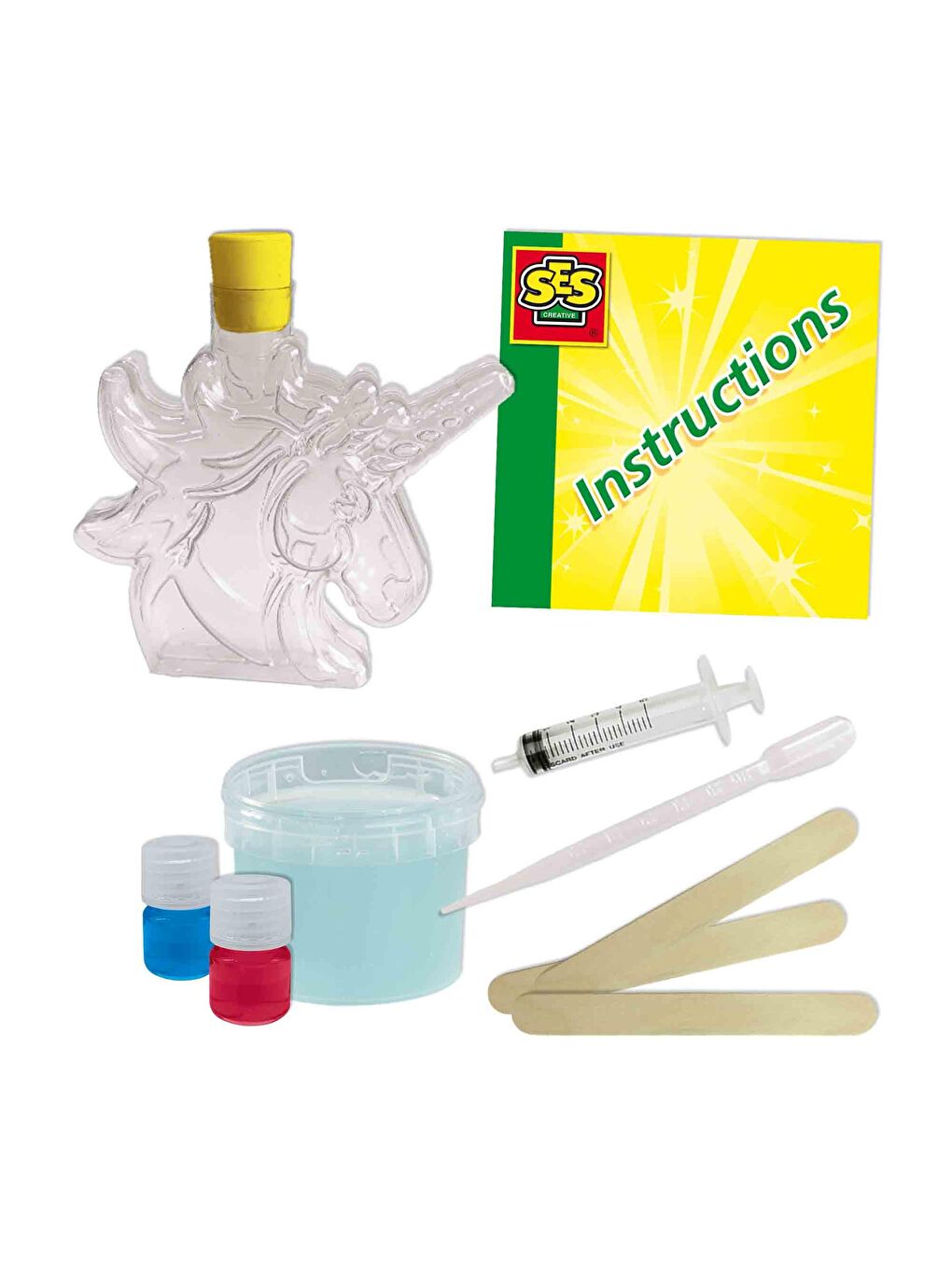 SES Creative Renksiz Slime Lab - Renkler - Unicorn - 1