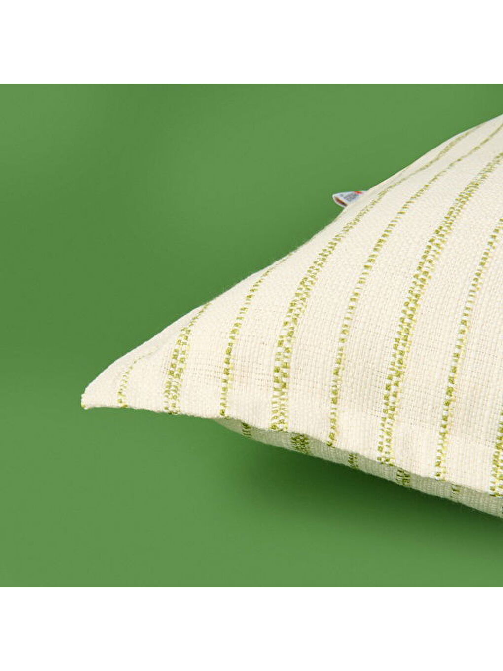 Soft Albert Kırlent - Bej / Yeşil - 35x55 cm-3