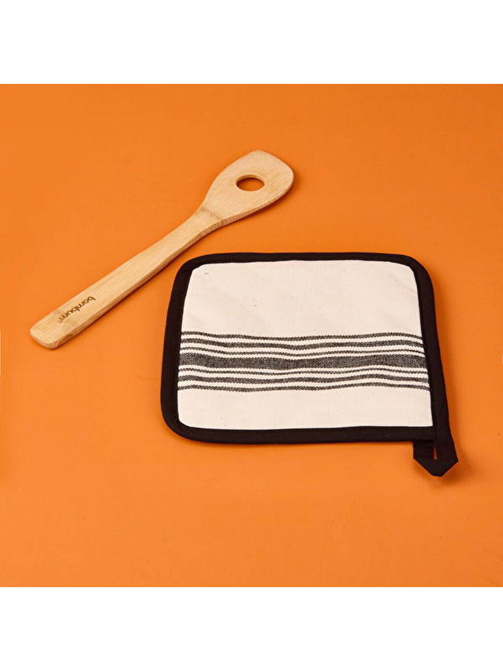 Karışık Soft Çizgili Mutfak Tutacağı - Asorti - 20x20 cm-1