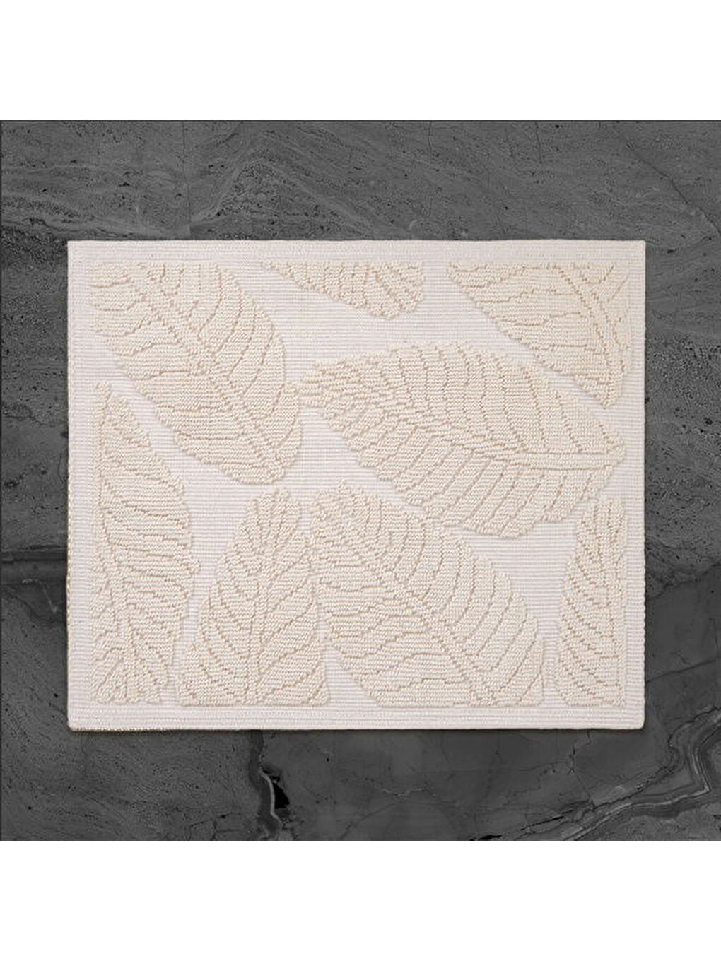 Soft Big Barg 2'li Banyo Paspası - Ekru - 60x100 cm + 50x60 cm-3