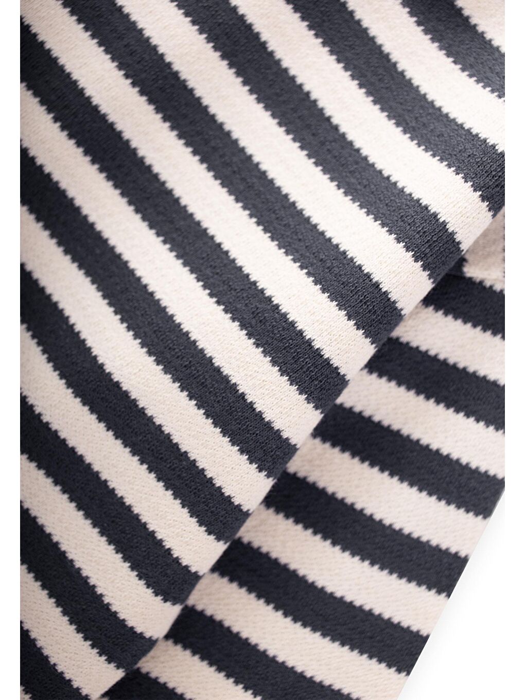 Çizgili Triko Sweatshirt 2-10 Yaş Antrasit-2