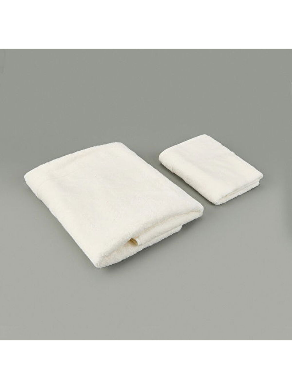 Evidea Soft Ella 2'li Hamam Seti - Beyaz - 50x70 cm + 70x140 cm - 1