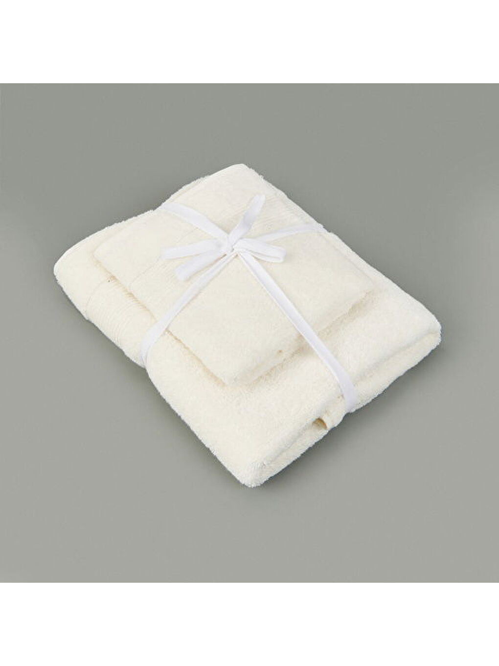 Evidea Soft Ella 2'li Hamam Seti - Beyaz - 50x70 cm + 70x140 cm - 2