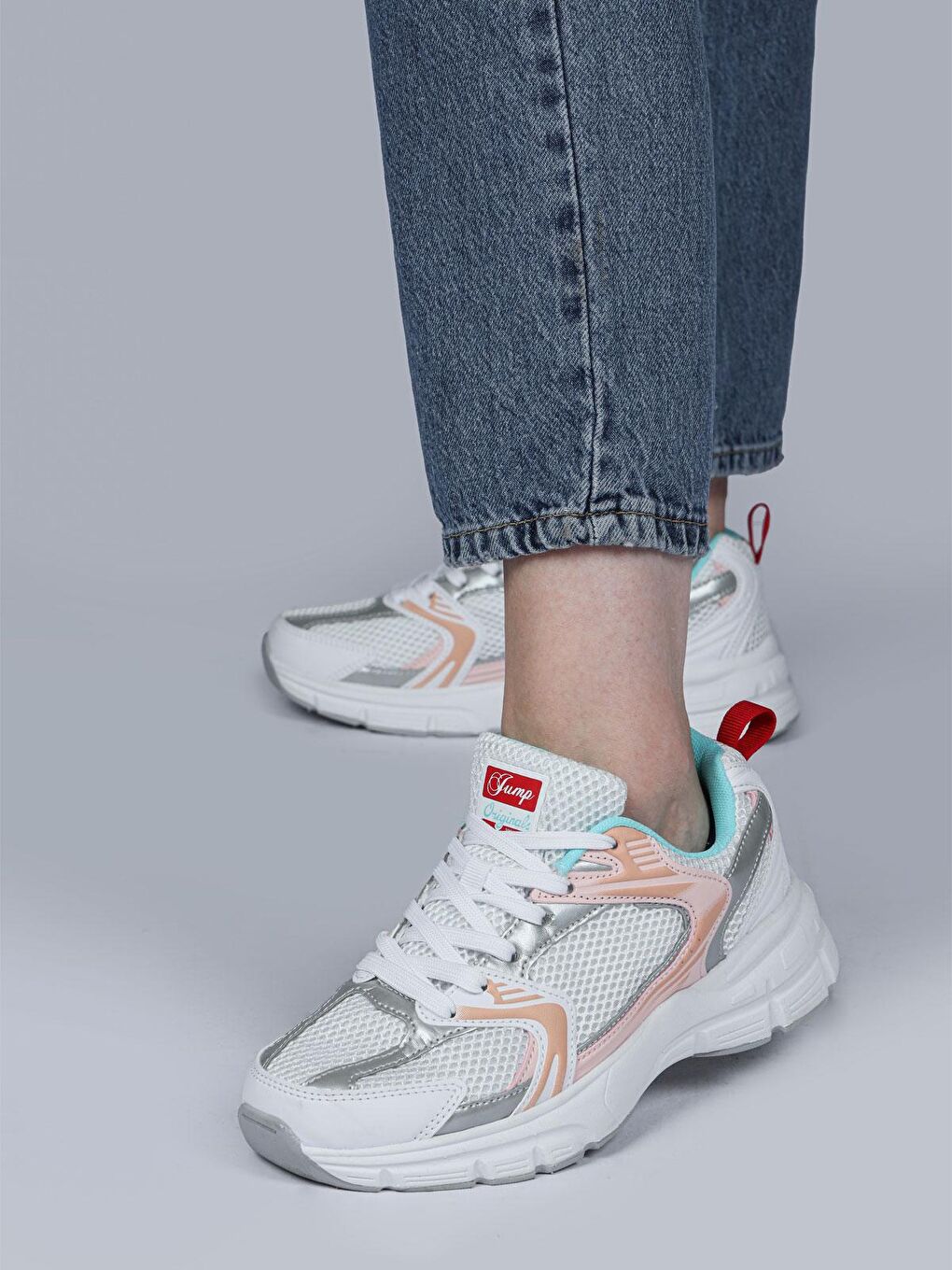 Beyaz Kadın Spor Ayakkabı-3