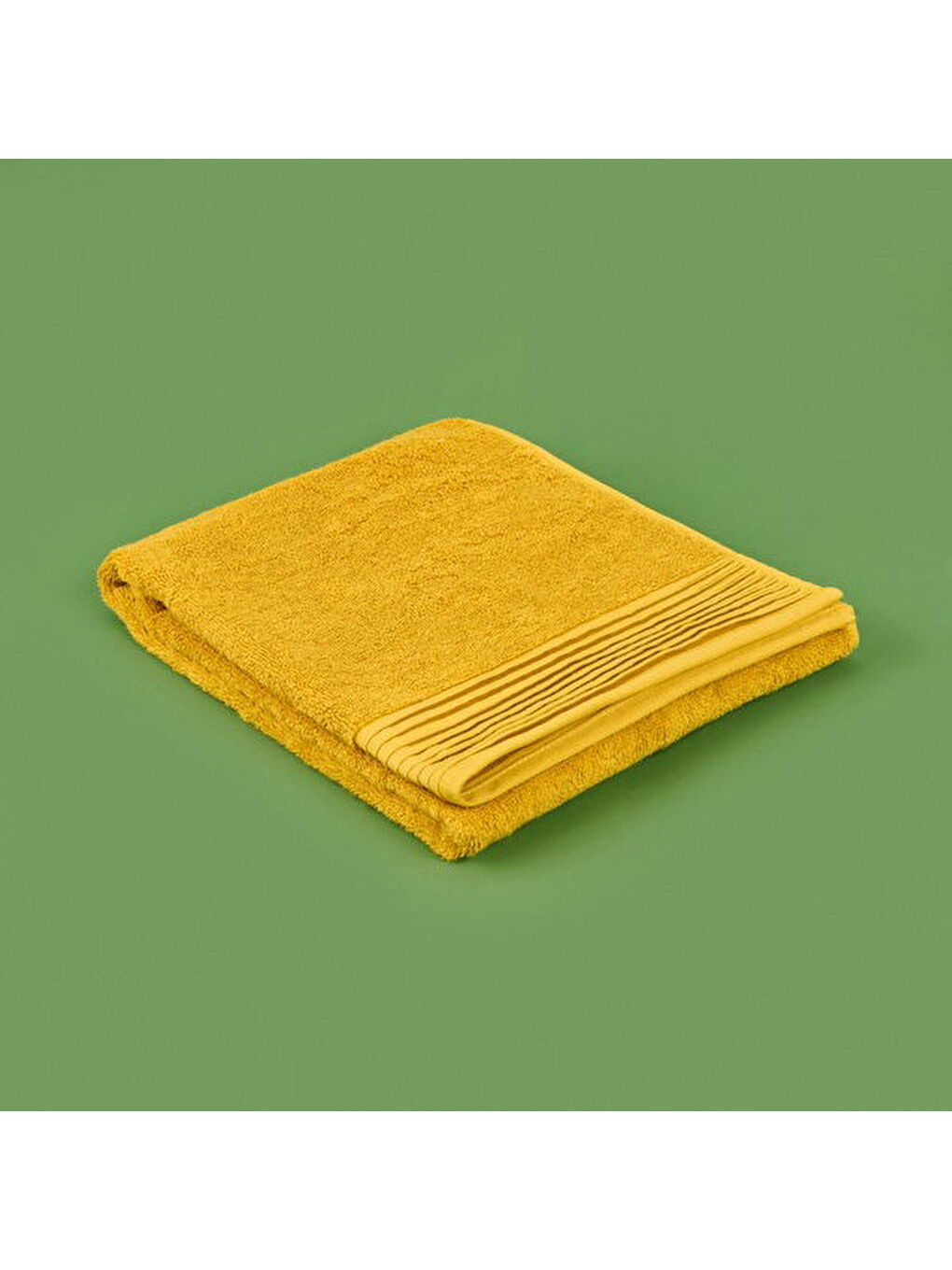 Kahverengi Soft Premium Yüz Havlusu - Hardal - 50x90 cm-1