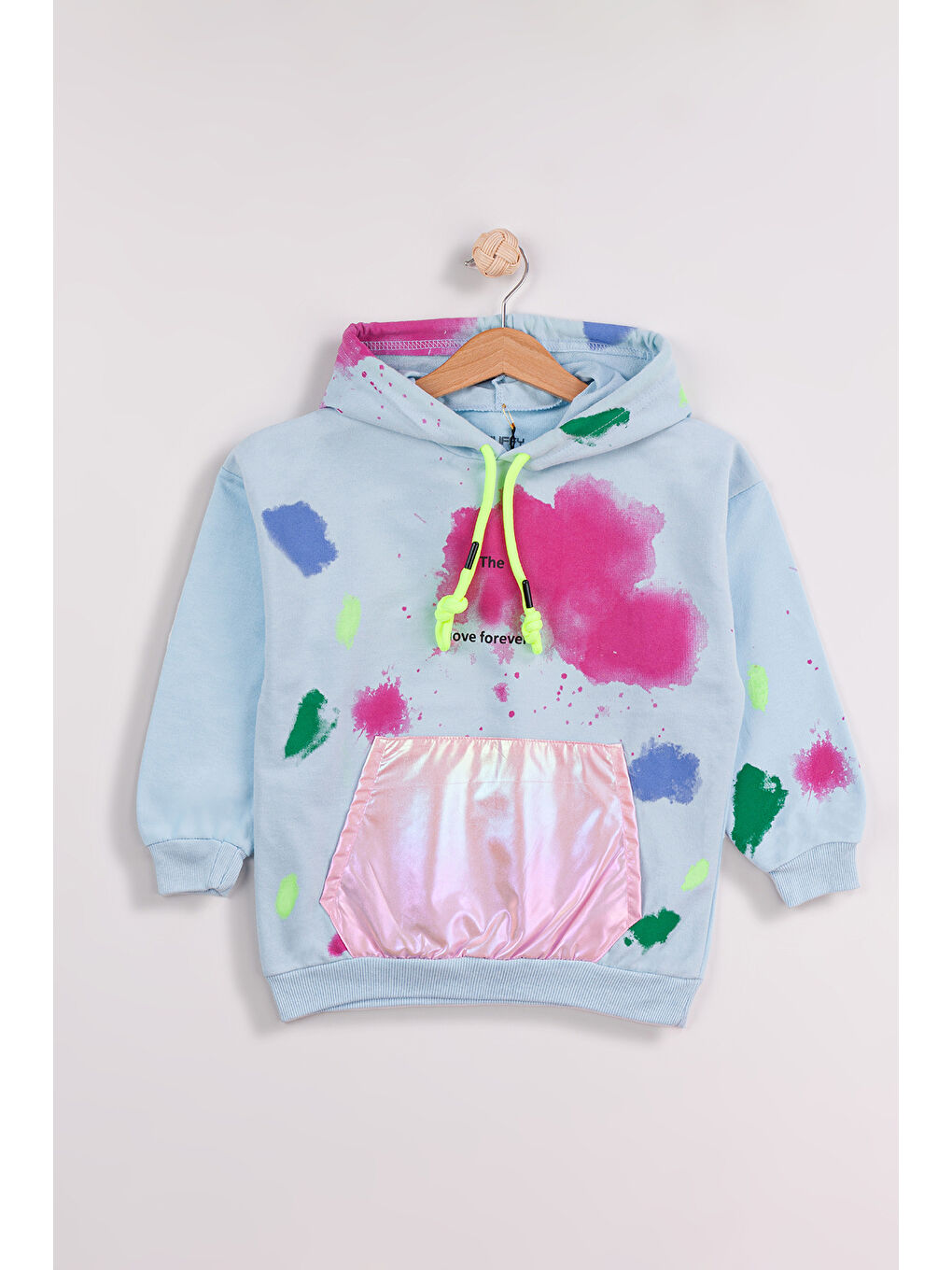 MİSSTUFFY Mavi Kız Çocuk 2'li Paket Basic Sweatshirt - 2