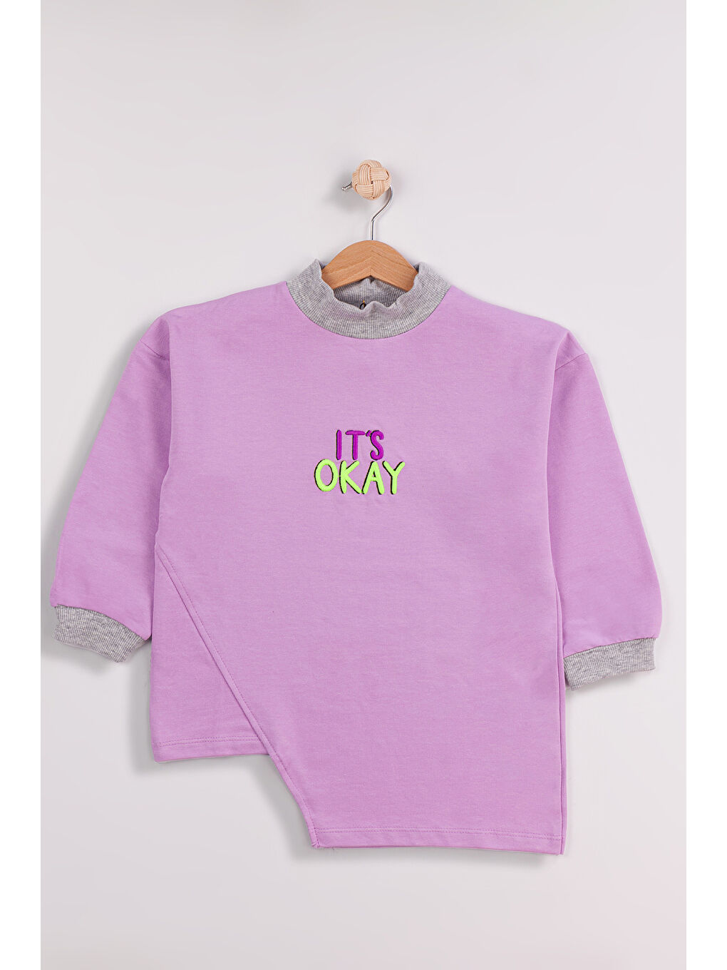 MİSSTUFFY Mavi Kız Çocuk 2'li Paket Basic Sweatshirt - 5