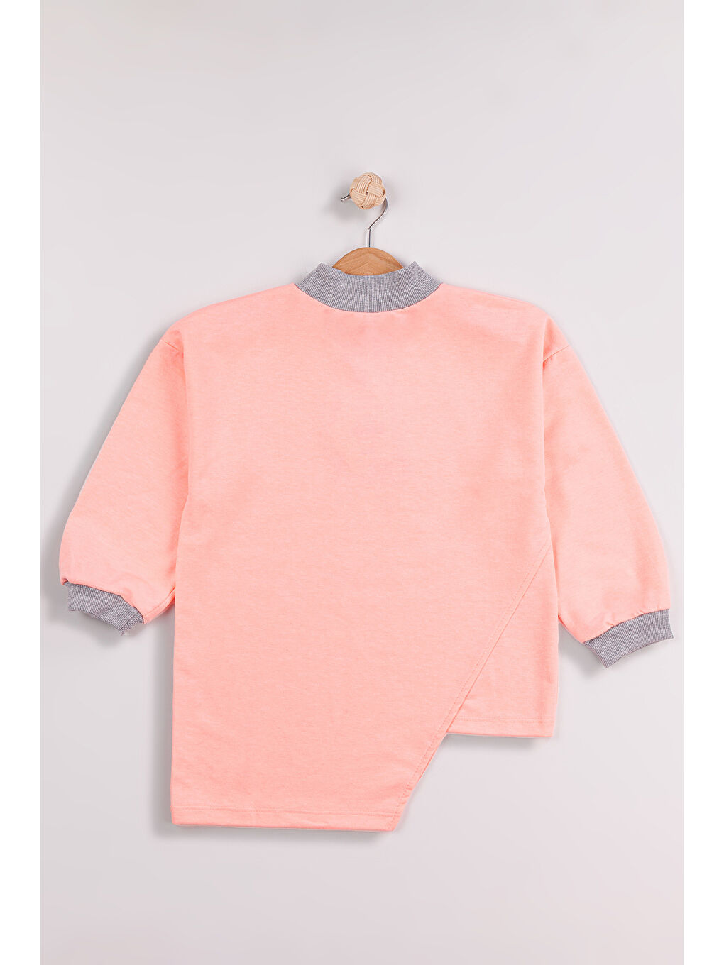 MİSSTUFFY Turuncu Kız Çocuk 2'li Paket Basic Sweatshirt - 4