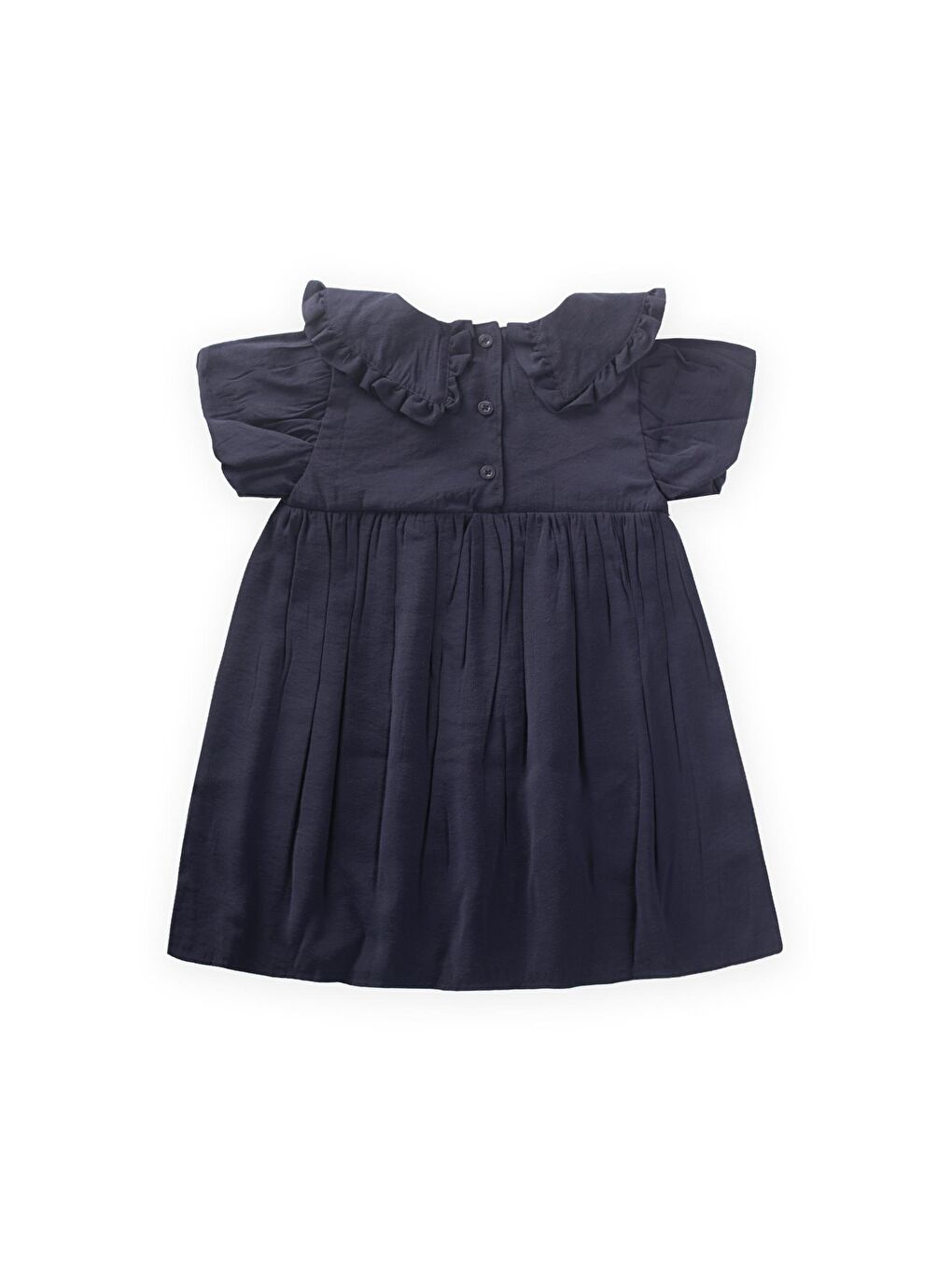 Lacivert Kız Çocuk Elbise-1